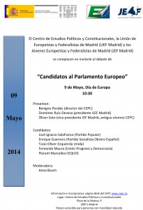 9 de Mayo, Día de Europa, Debate Electoral para las Elecciones Europeas